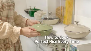 How to Cook Perfect Rice Every Time🔥 Easy Korean Hot Pot Rice | How to Wash Rice