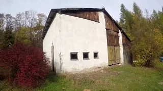 Abandoned forester's lodge villa in a forest