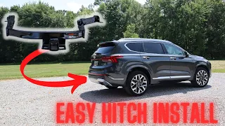 How to Install a Tow Hitch & Wiring Harness on a 2022 Hyundai Santa Fe