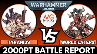 Tyranids vs World Eaters 2000pts | Warhammer 40k 10th Ed Battle Report Ep58