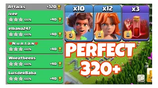 th16 new rr with valkary attack with perfect 320+ || legend league attack