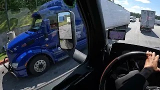 POV: Lady Trucker Delivering to Upstate New York, Haunted Rest Area,  & Trucker Blocks the Truckstop