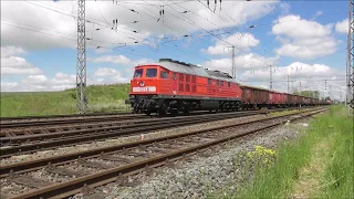 BR 187 mit Schüttgutwagen und BR 233 mit 298 im Anhang