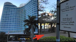 Walk from Aventura to Sapphire Falls to take the Water Taxi