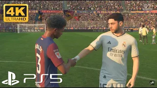 EA Sports FC 24 - FC Barcelona vs Real Madrid | El Clasico | PS5 Gameplay (4K 60FPS)