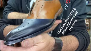 Custom shoe recrafting of an Allen Edmonds Hastings