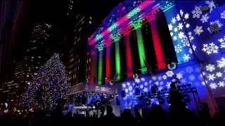 The 95th Annual NYSE Christmas Tree Lighting.