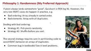 Lecture 32 - Sorting III - Quick sort variants, stability