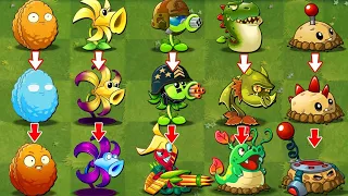 PvZ 2 Discovery - New & Old Plants Evolution NOOB - PRO - HACKER version