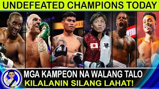 Ilan nga ba ang mga UNDEFEATED WORLD BOXING CHAMPIONS ngayon? Kilalanin lahat sila!// Kwento