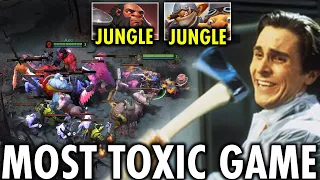 The Reason Why Somebody Take a Break from Dota "Uninstall" -- WTF 2 Junglers Most TOXIC GAME EVER