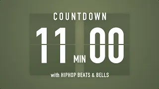 11 Minutes Countdown Timer Flip clock 🎵 / +HIP HOP BEATS