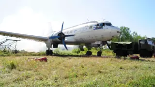 Запуск Ил-14 Самарского аэрокосмического университета (аэр. Смышляевка)