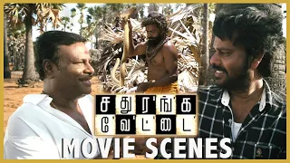 sathuranga vettai snake scene | Natty plans to Cheat Ilavarasu | Natraj , H.vinoth