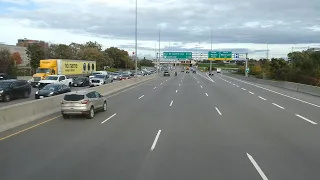 OC Transpo Video Ride: Route R1 Express, Between Blair and Lyon (Fall 2021)