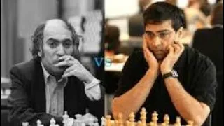 English opening : Symmetrical, Two knights variation 1989 Cannes(France) | Anand vs Mikhail tal