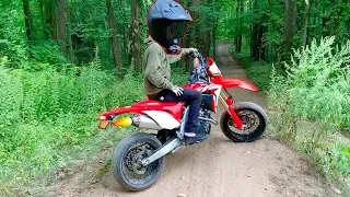 CRF450L SUPERMOTO SHREDS OFF ROAD!!!