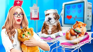 *Emotional* Extreme Pet Rescue Hospital! Amazing Pet Gadgets and Hacks