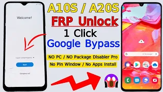 Samsung A10S/A20S FRP Bypass Android 11 | Remove FRP | Google Account Bypass in 1 Click Without PC