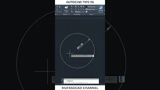 AutoCAD Tips 56 Two Arrow Diameter Dimension Inside #Shorts