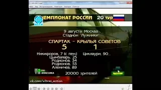 Спартак 5-1 Крылья Советов. Чемпионат России 1995