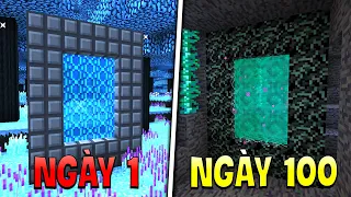 100 Ngày Minecraft Nhưng Trong Đây Có Nhiều Vùng Đất Khác Nhau!