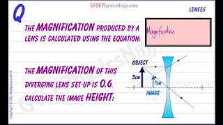 Lens Magnification Formula - GCSE Physics