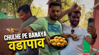 BOOTCAMP KE चूल्हे PE BANAYA | वडा पाव | Vlog No 49 |