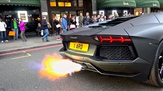 Stealth Aventador w/Capristo Exhaust | Loud Revs & Flames!