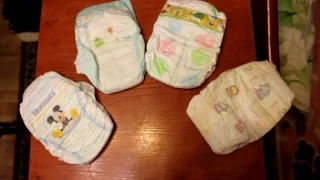 сравнение подгузников Huggies, Pampers, GOON, Moony