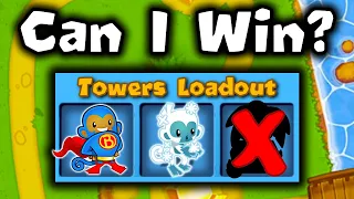 Bloons TD Battles, but I can only use 2 towers instead of 3...