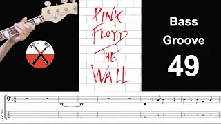 ANOTHER BRICK IN THE WALL (Pink Floyd) How to Play Bass Groove Cover with Score & Tab Lesson