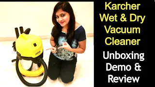 KARCHER WD3 WET AND DRY VACUUM CLEANER | REVIEW & DEMO | HOW TO USE IT | JOY OF RIMS