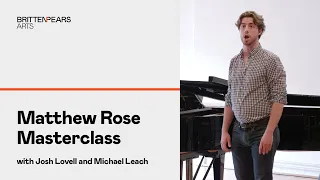 Mozart: Dalla sua pace | Don Giovanni • Matthew Rose Masterclass • BPYAP • Snape Maltings