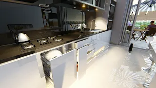 Modern Kitchen Interior Animation - Lumion