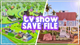 this save file in the sims 4 brings all your favourite tv shows to life!