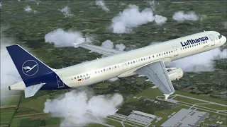 Prepar3D v4.5 Lufthansa A321 Southend London To Dusseldorf Germany Vatsim Departure