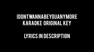 idontwannabeyouanymore (Billie Eilish) Piano karaoke original key