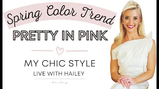 Amazon Live Shopping "Pretty in Pink"