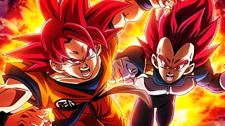 7TH ANNIVERSARY GREATNESS!! LR GOD GOKU & GOD VEGETA! (DBZ: Dokkan Battle)