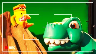 T-Rex Gets Slimed 🦖 Lava Bones 🦴 The Play-Doh Show Season 2 | Play-Doh Official