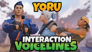Valorant - Yoru Interaction Voice lines With Other Agents