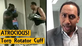 Stephen A Smith Blames Injury For Atrocious Mitt Work, Donald Cerrone Breaks Silence on Conor Loss