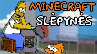 MINECRAFT SLĖPYNĖS PAS SIMPSONUS ELEKTRINĖJE!