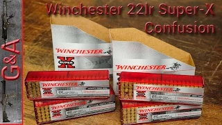Winchester 22lr 22 Super-X Confusion