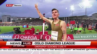 Oslo Diamond League, Cheruiyot finished second in 1500m