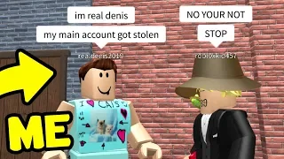 Pretending to be a FAKE DENIS in Roblox!