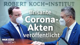 RKI Protokoll zum Corona-Lockdown: Gab es politischen Einfluss?  | WDR Aktuelle Stunde