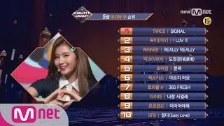 What are the TOP10 Songs in 4th week of May? M COUNTDOWN 170525 EP.525