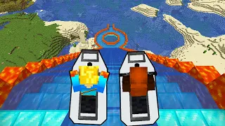 DESCEMOS DE JETSKI O MAIOR TOBOAGUA DO MUNDO NO MINECRAFT